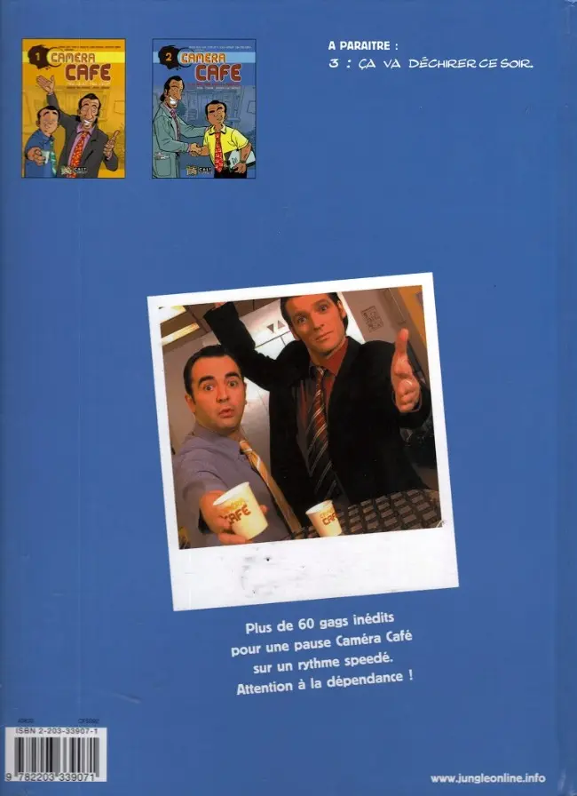 Verso de l'album Caméra café Tome 2 Ça va bien faire chier la direction