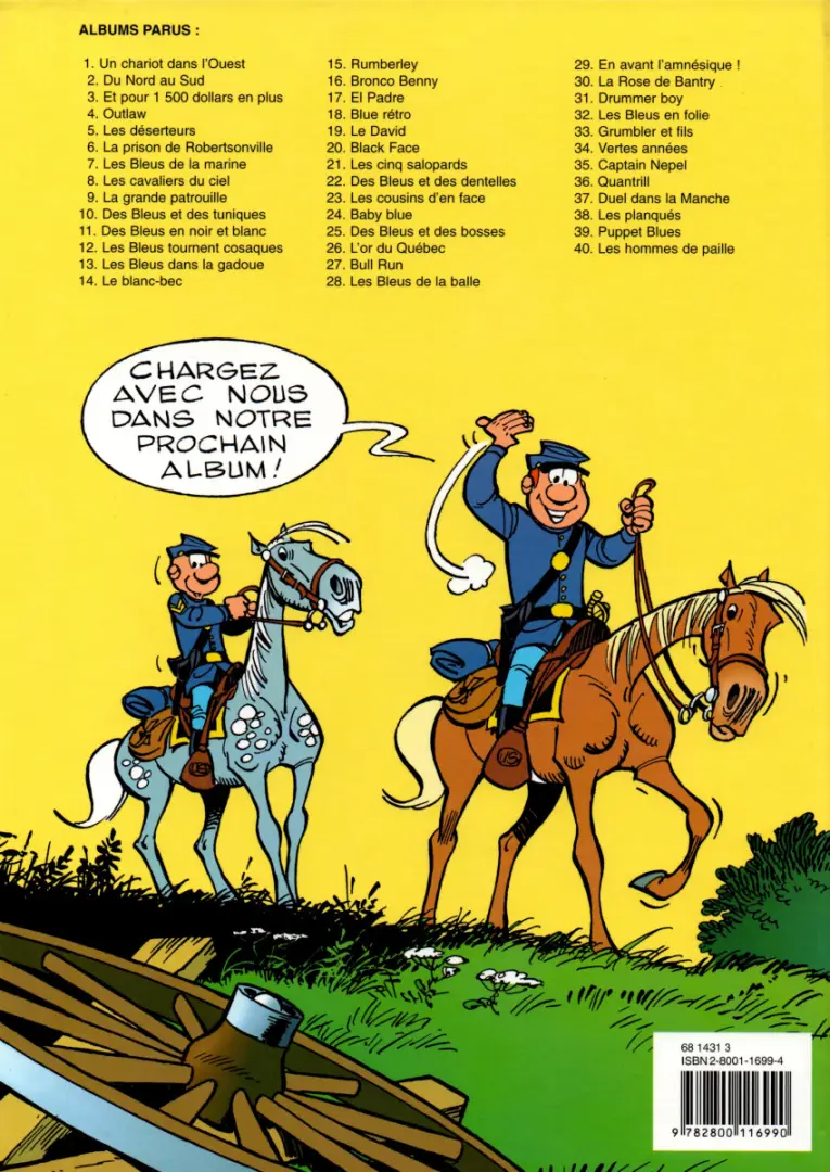 Verso de l'album Les Tuniques Bleues Tome 30 La rose de Bantry