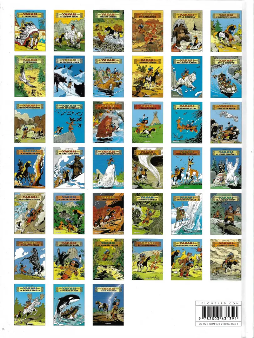 Verso de l'album Yakari Tome 1 Yakari et grand aigle