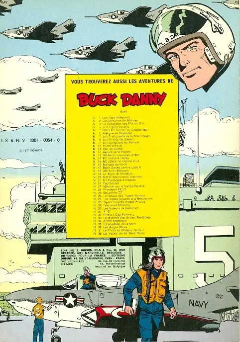 Verso de l'album Buck Danny Tome 17 Buck Danny contre Lady X
