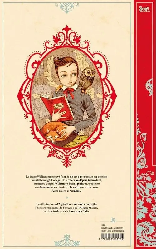 Verso de l'album Le Carnet rouge