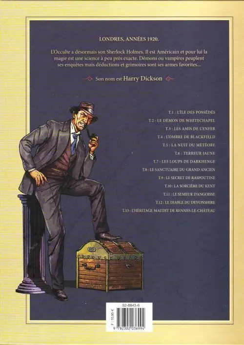 Verso de l'album Harry Dickson Tome 11 Le Semeur d'Angoisse