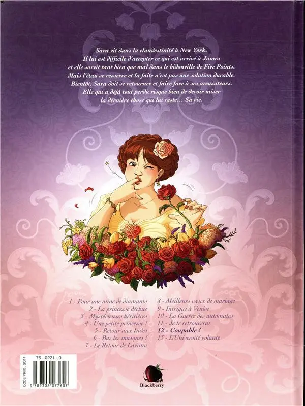 Verso de l'album Princesse Sara Tome 12 Coupable !