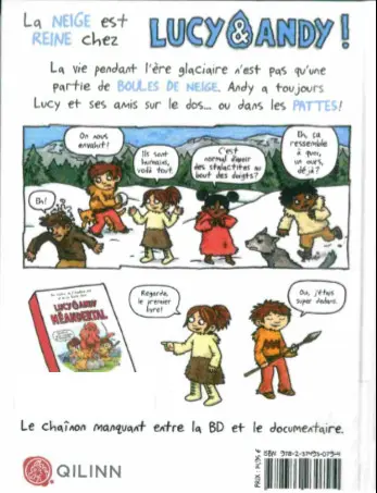 Verso de l'album Lucy & Andy Néandertal Tome 2 Un temps d'ours