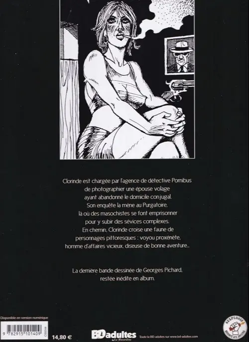Verso de l'album L'Enquêteuse
