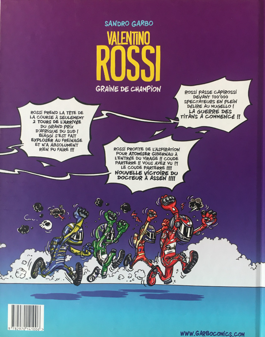 Verso de l'album Valentino Rossi 1 Graine de champion