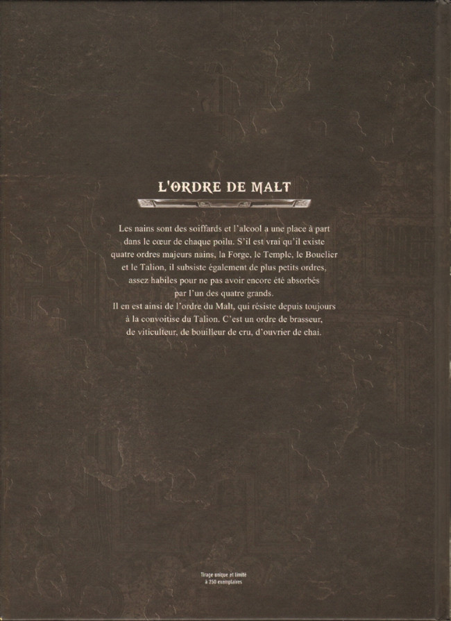 Verso de l'album Nains Tome 17 Gurdan du Malt