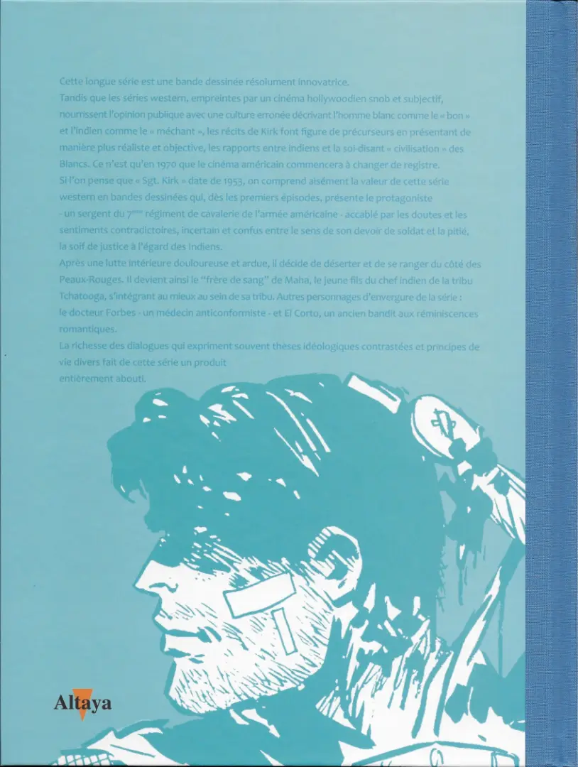 Verso de l'album Tout Pratt Tome 60 Sergent KIRK 10