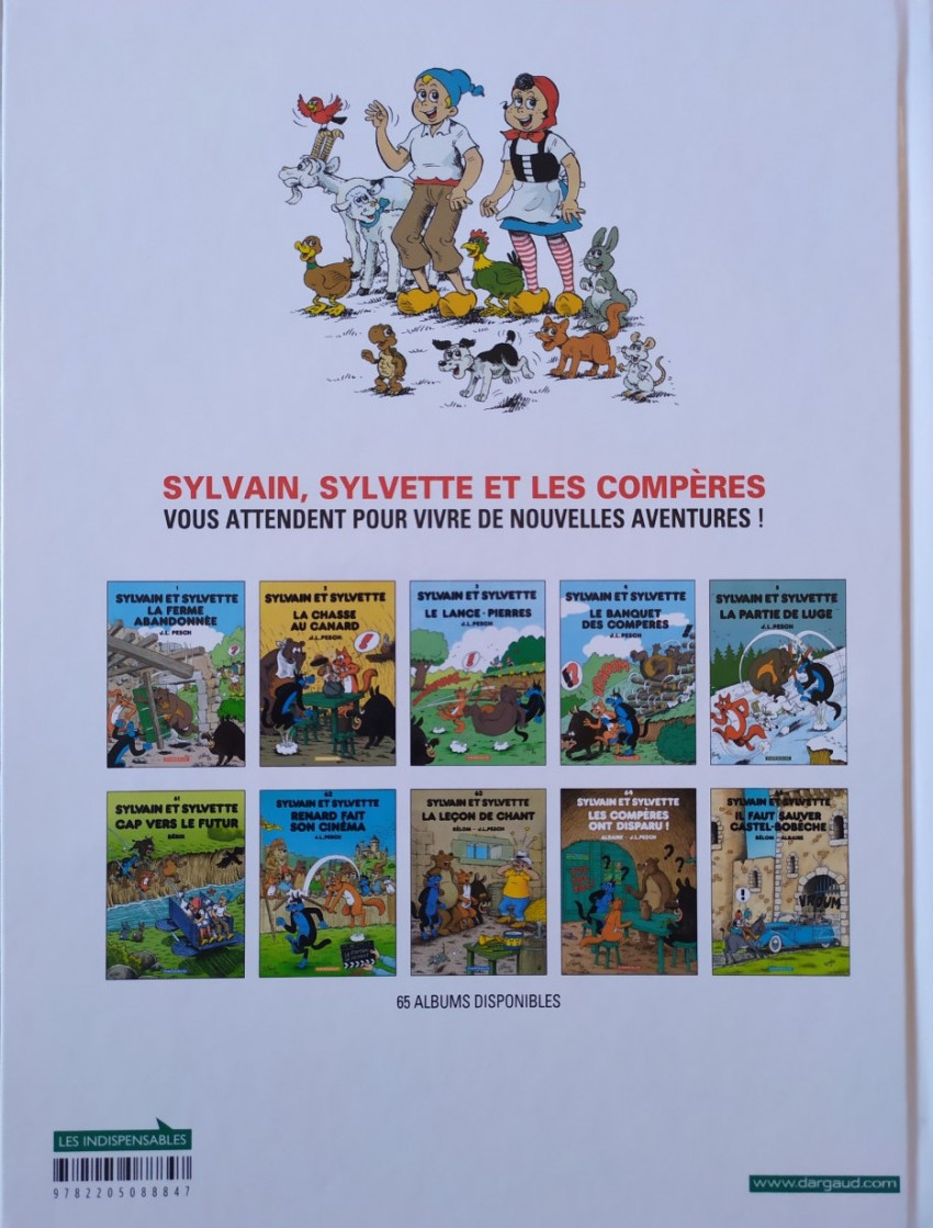 Verso de l'album Sylvain et Sylvette Tome 52 Tranches de gags
