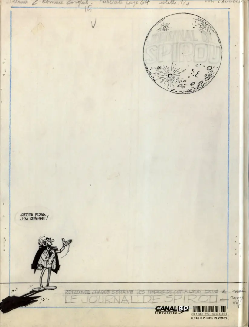Verso de l'album Spirou et Fantasio Tome 15 Z comme Zorglub