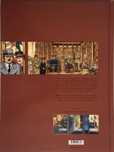 Verso de l'album La cagoule, un fascisme à la française 3 La charge du sanglier
