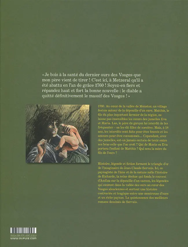 Verso de l'album Le fils de l'ours