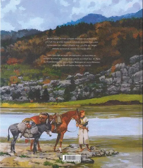 Verso de l'album L'art et la manière de Michel Faure Une monographie par Christophe Dalléry