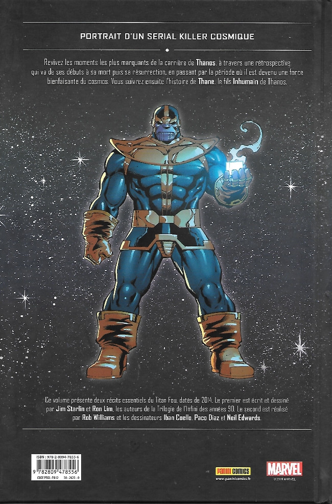 Verso de l'album Thanos - Là-Haut, un dieu écoute
