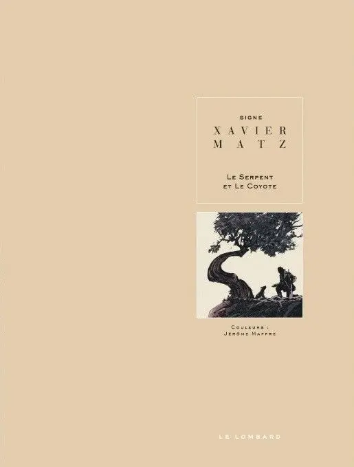 Verso de l'album Le serpent et le coyote