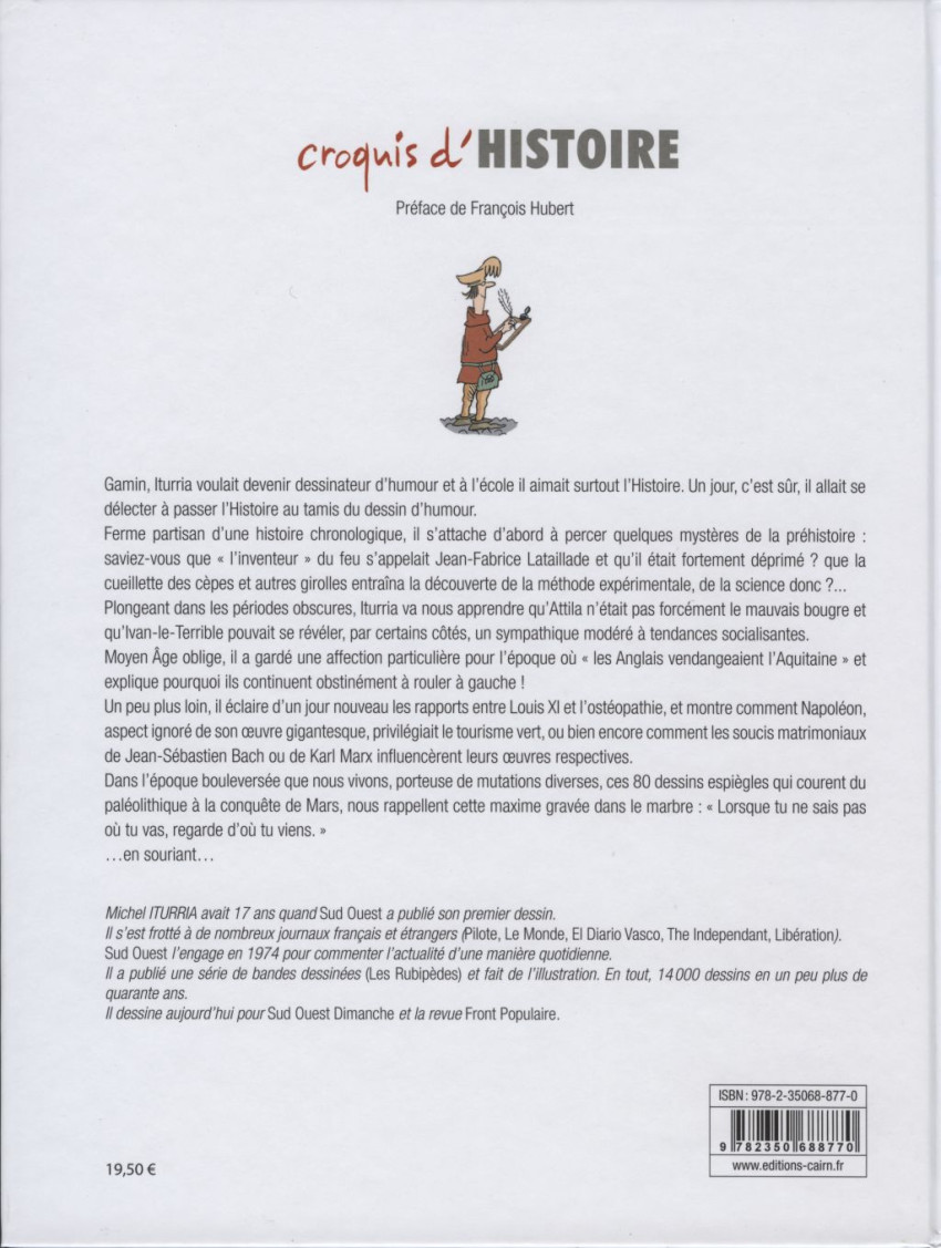 Verso de l'album Croquis d'Histoire