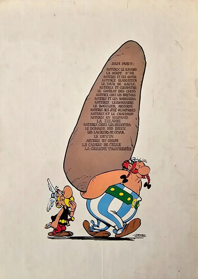 Verso de l'album Astérix Tome 6 Astérix et Cléopatre