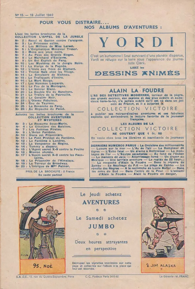 Verso de l'album Le poële magique