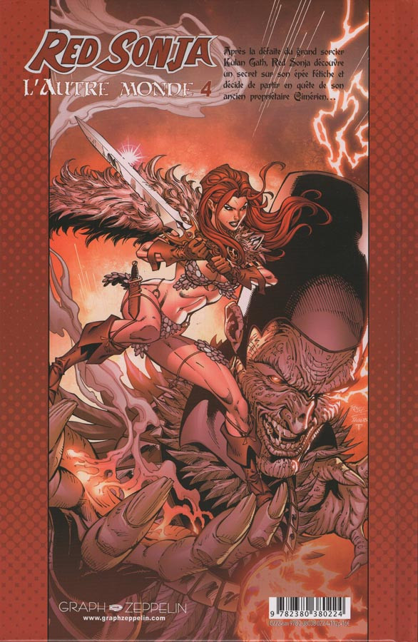 Verso de l'album Red Sonja : l'autre monde Tome 4 La lame de Skath