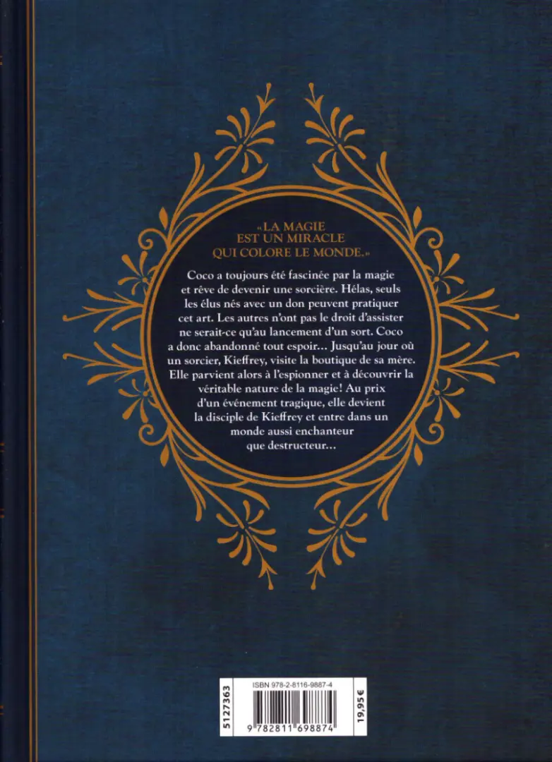 Verso de l'album L'Atelier des sorciers Edition Grimoire 1