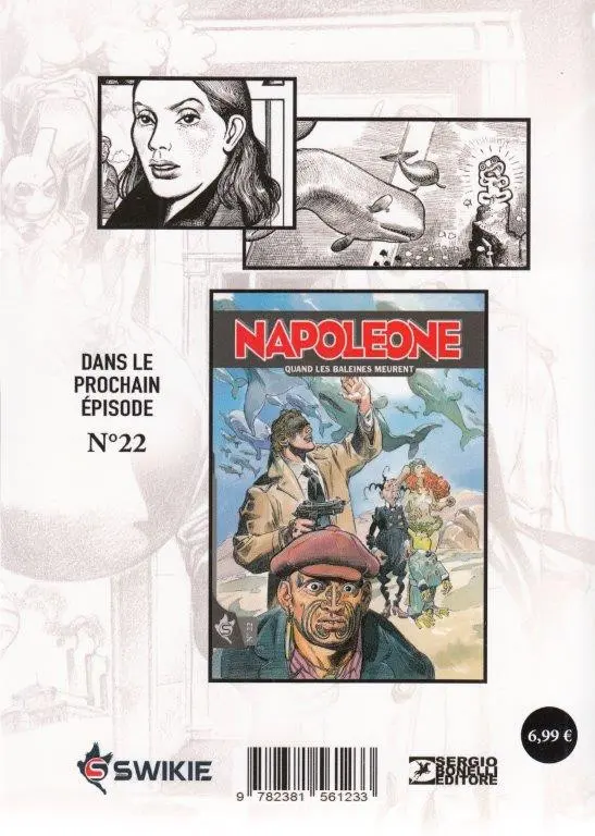 Verso de l'album Napoleone N° 21 La Sentinelle
