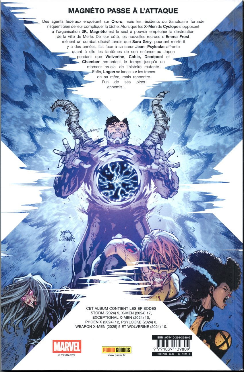 Verso de l'album X-Men 24