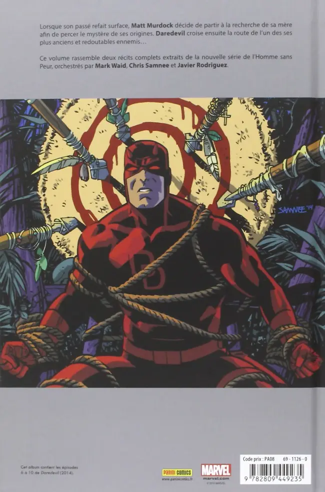 Verso de l'album Daredevil Tome 2 Le Diable au couvent