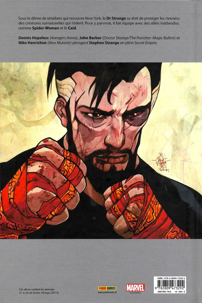 Verso de l'album Doctor Strange Tome 5 Secret Empire