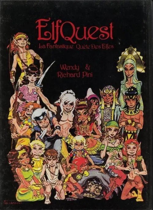 Verso de l'album ElfQuest - La Fantastique quête des elfes Tome 2 Attaque au pays sans larmes