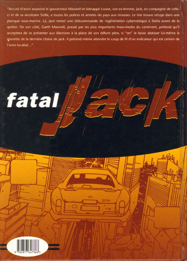 Verso de l'album Fatal Jack Tome 2 Dirty Fatal Jack