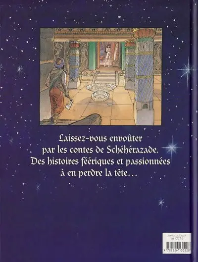 Verso de l'album Les 1001 nuits de Schéhérazade