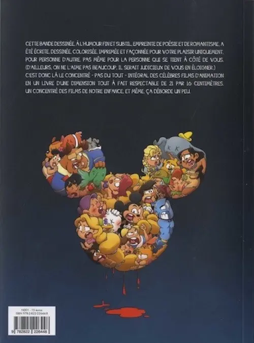 Verso de l'album Freaky Mouse 1
