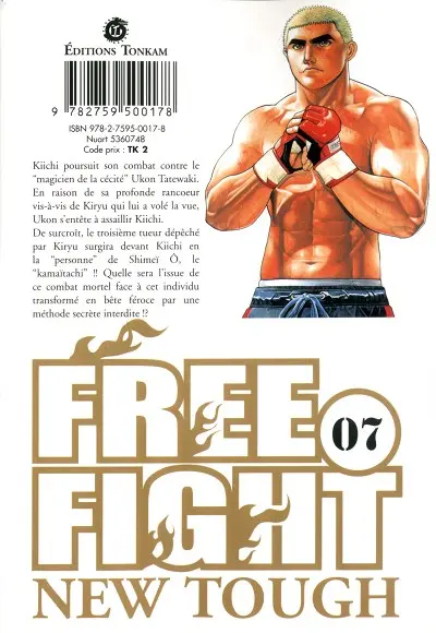 Verso de l'album Free fight 07 Black as jet