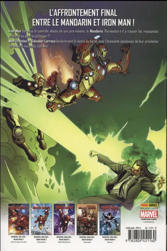 Verso de l'album The Invincible Iron Man Tome 6 Le futur