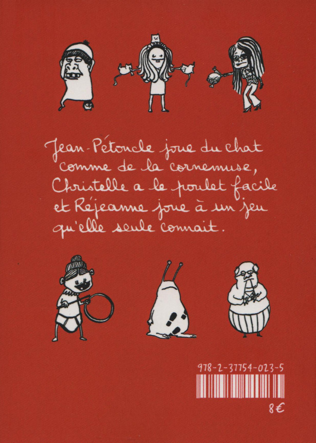Verso de l'album Jean-Pétoncle and friends