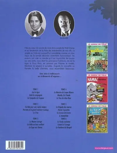 Verso de l'album La Jungle en folie L'Intégrale Tome 5