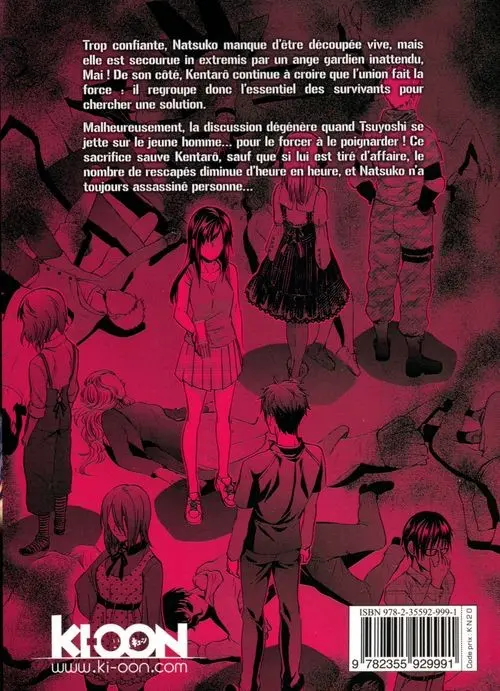 Verso de l'album King's Game Spiral 3