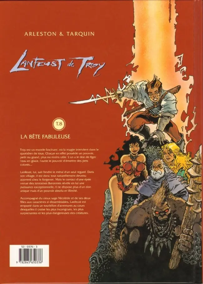 Verso de l'album Lanfeust de Troy Tome 8 La bête fabuleuse