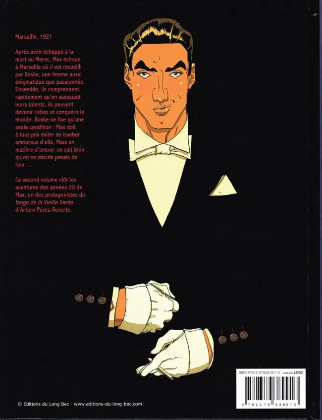 Verso de l'album Max - Les Années 20 Tome 2 Fox-Trot sur une tombe