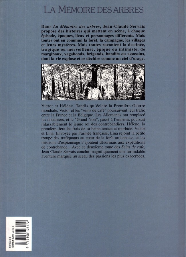 Verso de l'album La Mémoire des arbres Tome 4 Les seins de café - Tome 2