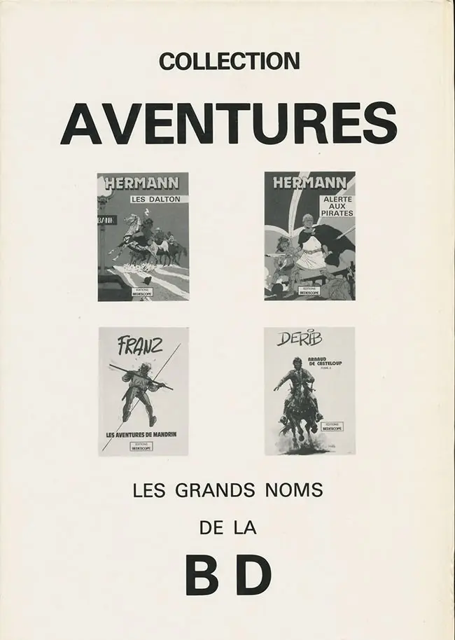 Verso de l'album Alerte aux pirates