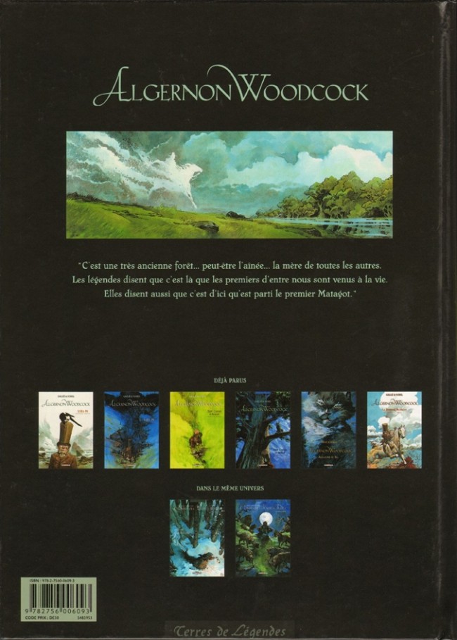 Verso de l'album Algernon Woodcock Tome 6 Le dernier Matagot