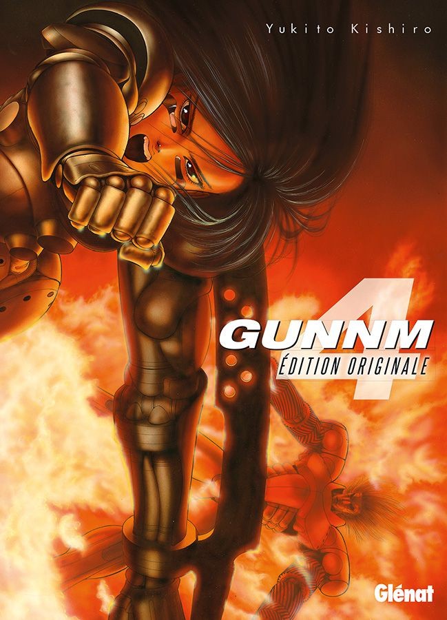 Couverture de l'album Gunnm Édition originale Tome 4 L'homme qui se dressait parmi les flammes