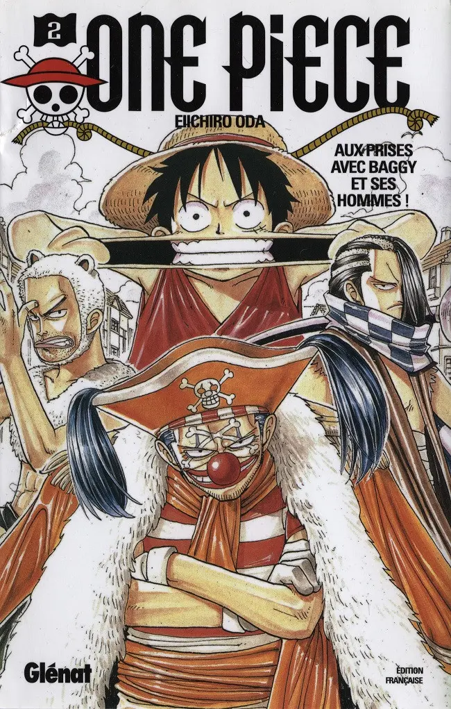 Couverture de l'album One Piece Tome 2 Aux prises avec Baggy et ses hommes !