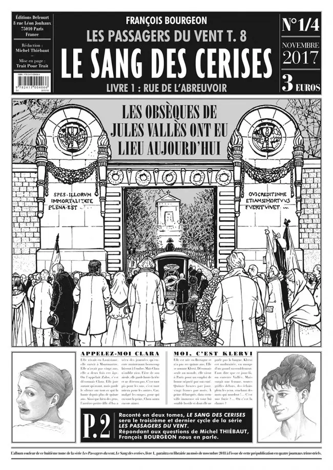 Couverture de l'album Les Passagers du vent Tome 8 Le Sang des cerises - Livre 1 (1/4)