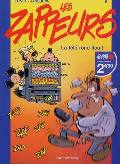 Couverture de l'album Les Zappeurs Tome 9 La télé rend flou !