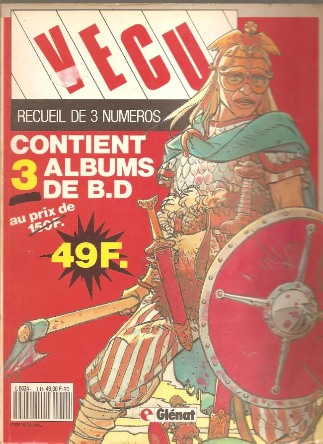 Couverture de l'album Vécu Album N° 8 Recueil des numéros 34-35-36