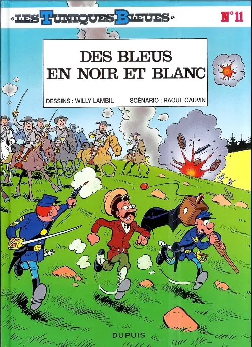 Couverture de l'album Les Tuniques Bleues Tome 11 Des bleus en noir et blanc