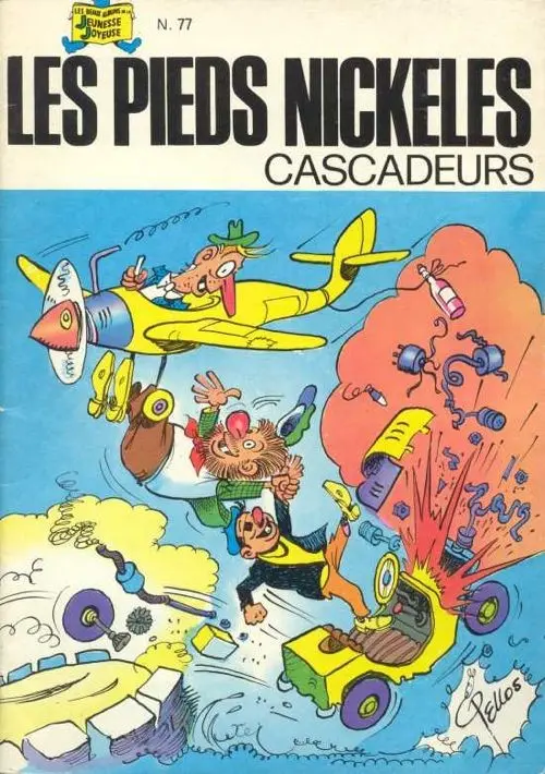 Couverture de l'album Les Pieds Nickelés Tome 77 Les pieds nickelés cascadeurs