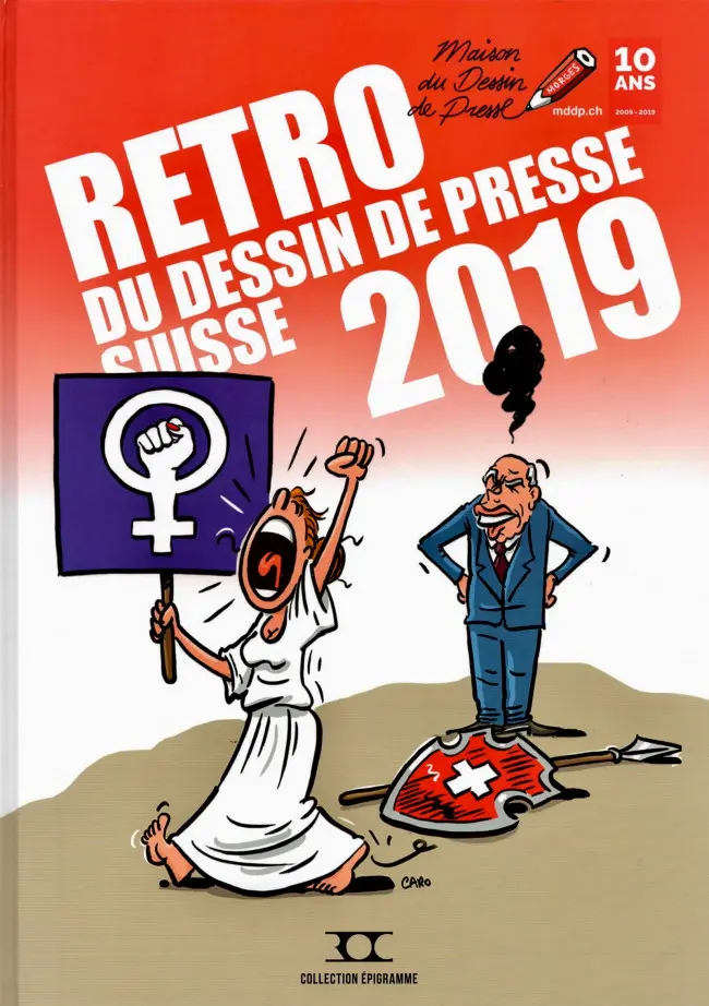 Couverture de l'album Rétro du dessin de presse suisse 2019